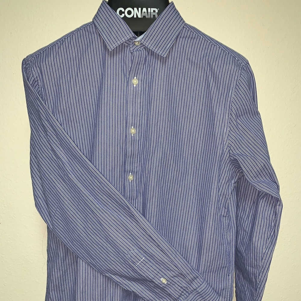 American Eagle Slim Fit Striped Button Up Shirt